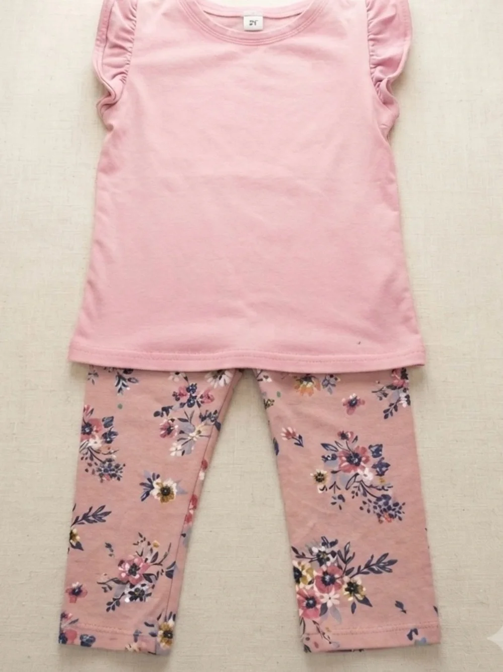 Carter's Pink Floral Short-Sleeve Pajama Set